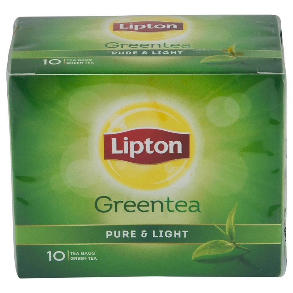 Lipton Pure & Light Green Tea Bags, 10 Pieces