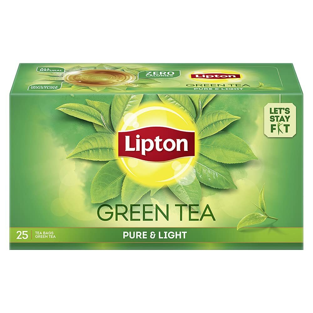 Lipton Pure & Light Green Tea Bags, 25 Pieces